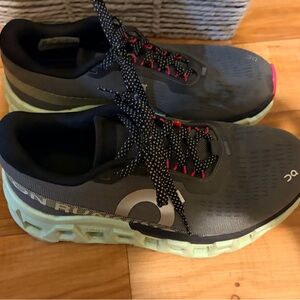 On Running Charcoal and Mint Shoes